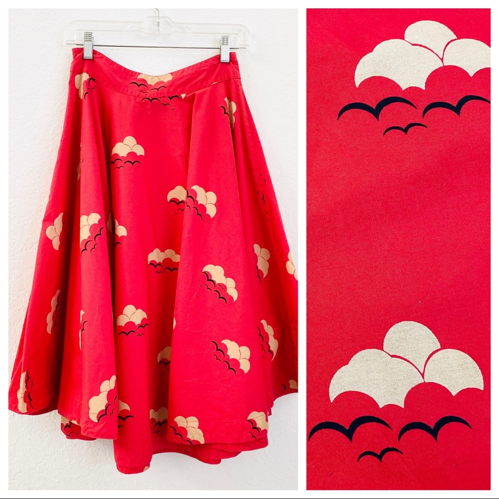 Modcloth x Emily&Fin Circle A-Line Swing Skirt